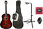 Klassisk gitarr Pasadena CG161-3/4-WR Complete Beginner SET 3/4 Wine Red