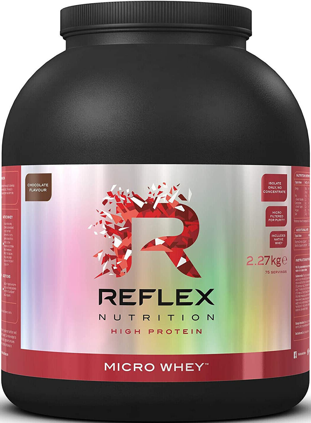 Proteinisolat Reflex Nutrition Micro Whey Chocolate 2270 g Proteinisolat