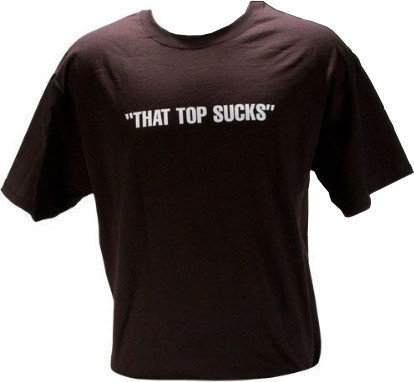 Риза Ernie Ball 4605 That top the sucks T-Shirt Black M