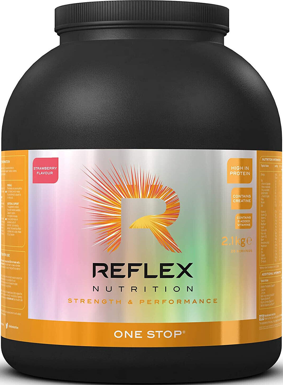 Anabolizers and Pre-workout Stimulant Reflex Nutrition One Stop Strawberry 2100 g Anabolizers and Pre-workout Stimulant