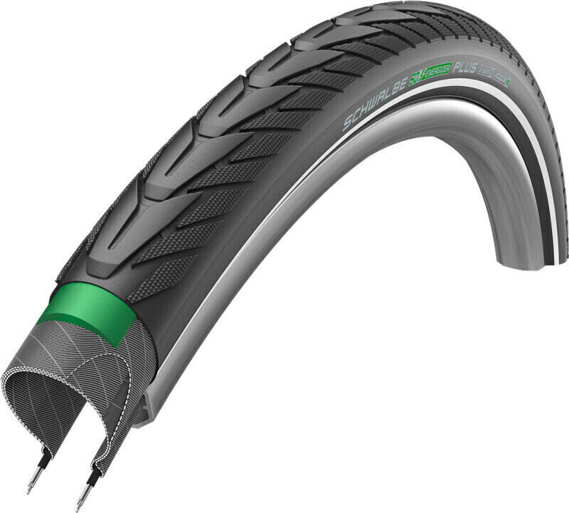 Neumático de bicicleta de trekking Schwalbe Energizer Plus 27,5" (584 mm) Black Neumático de bicicleta de trekking