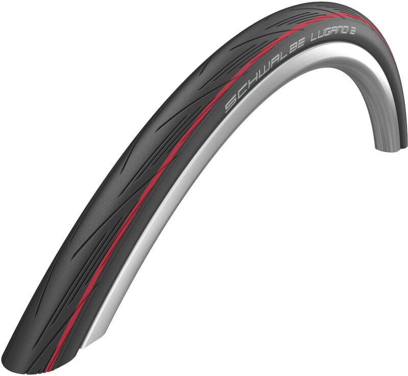 Neumático de bicicleta de carretera Schwalbe Lugano II 29/28" (622 mm) 25.0 Rojo Wire Neumático de bicicleta de carretera