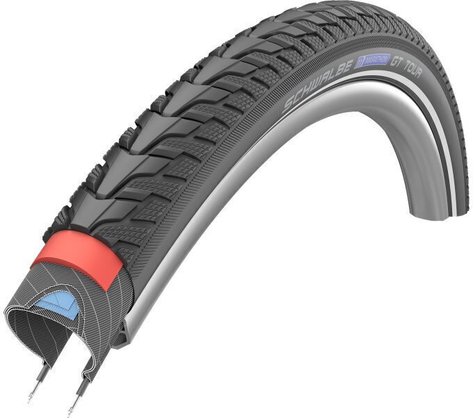 Neumático de bicicleta de trekking Schwalbe Marathon GT Tour 29/28" (622 mm) Black Neumático de bicicleta de trekking