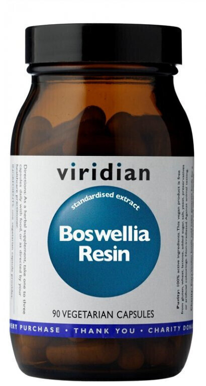 Drugi prehranski dodatki Viridian Boswellia Resin 90 caps Kapsule Drugi prehranski dodatki