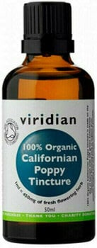 Antioxydants et extraits naturels Viridian Californian Poppy Tincture Organic 50 ml Antioxydants et extraits naturels - 1