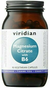Wapń, magnez, cynk Viridian Magnesium Citrate Vitamin B6 90 Capsules Wapń, magnez, cynk - 1