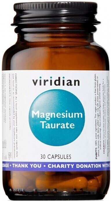 Calcium, magnésium, zinc Viridian Magnesium Taurate 90 Capsules Calcium, magnésium, zinc