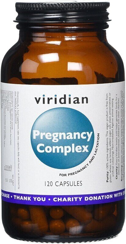Multivitamín Viridian Pregnancy Complex 120 Capsules Multivitamín