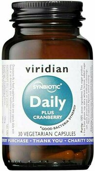 Outros suplementos alimentares Viridian Synerbio Daily+ Cranberry Daily+ Cranberry 30 Capsules Outros suplementos alimentares - 1