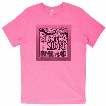 Tričko Ernie Ball 4721 Super Slinky T-Shirt Pink M - 1