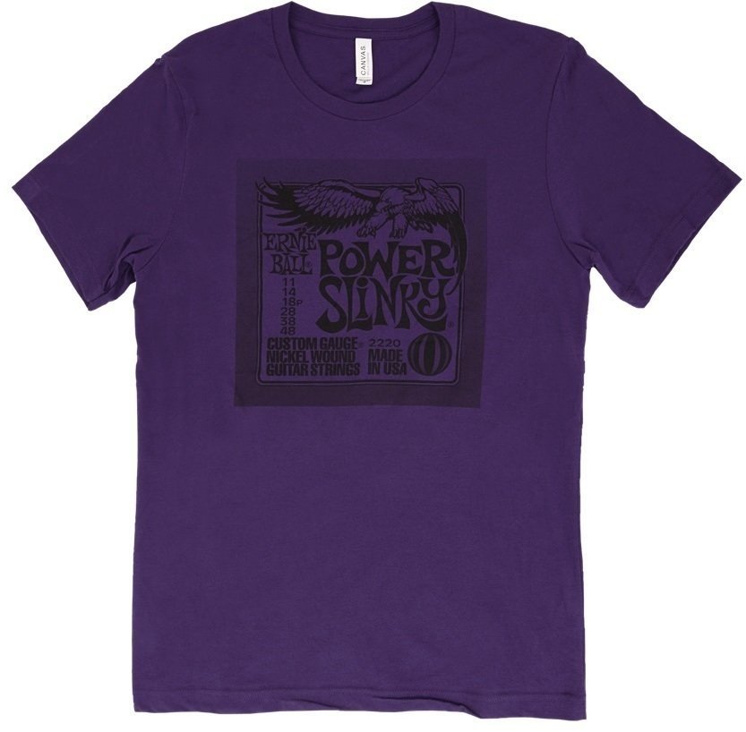 Tričko Ernie Ball 4730 Power Slinky T-Shirt Purple S