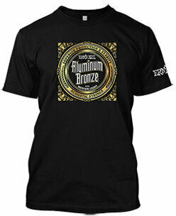Риза Ernie Ball 4748 Aluminium Bronze T-Shirt Black XXL - 1