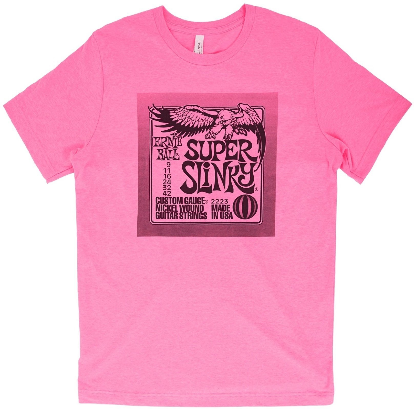 T-Shirt Ernie Ball Super Neon T-Shirt Pink S