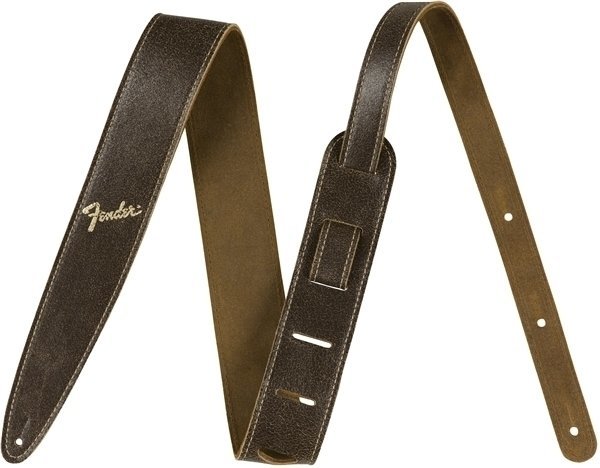Sangle pour guitare Fender 2" Distressed Leather Strap Brown