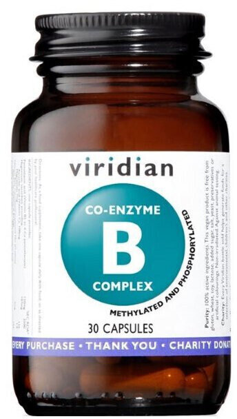 Vitamin B Viridian Co-enzyme B Complex 30 Capsules Vitamin B