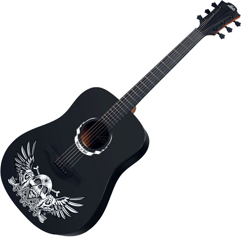 Guitare acoustique LAG Tramontane WINGS Hell Art