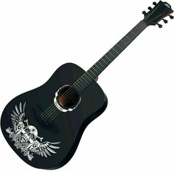 Guitare acoustique LAG Tramontane WINGS Hell Art - 1