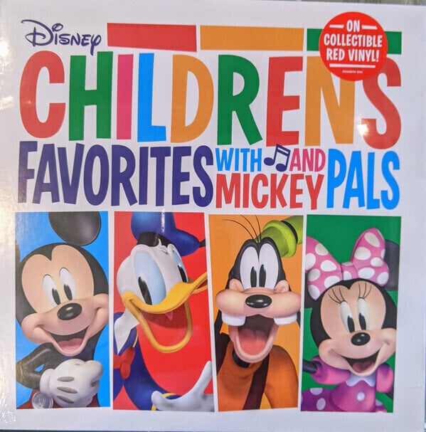 Vinylskiva Disney - Children's Favorites With Mickey & Pals OST (Red Coloured) (LP)