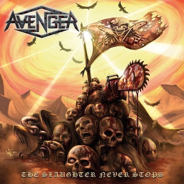 Vinylskiva Avenger - The Slaughter Never Stops (LP)