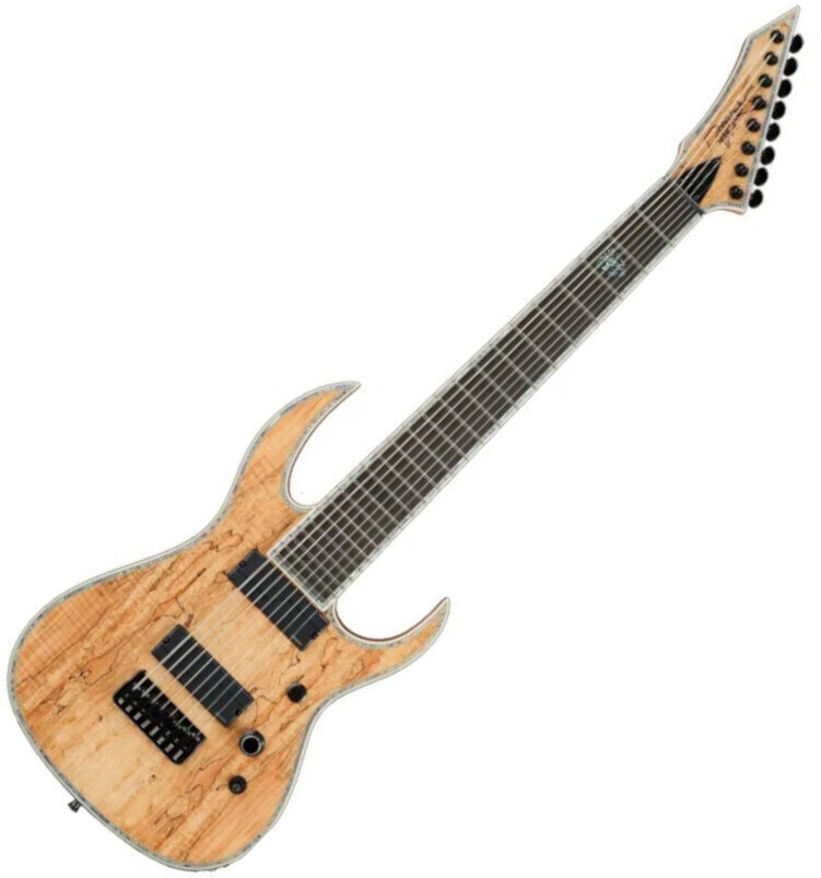 8-snarige elektrische gitaar BC RICH Shredzilla Extreme 8 Exotic Natural Transparent