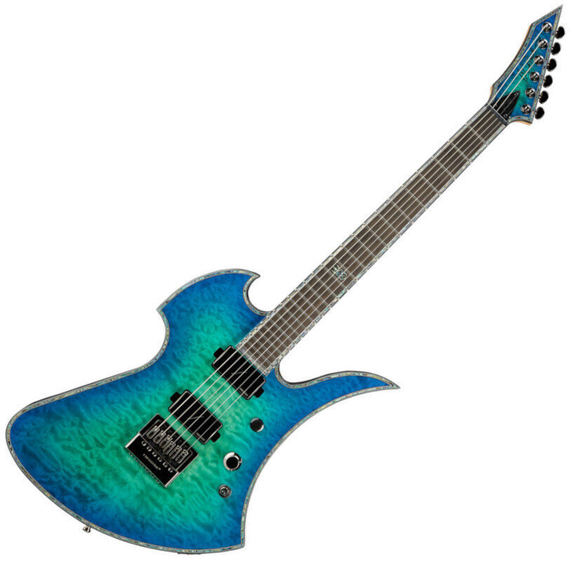 Elektrische gitaar BC RICH Mockingbird Extreme Exotic ET Cyan Blue