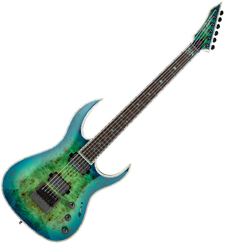 Electric guitar BC RICH Shredzilla Prophecy Archtop Cyan Blue