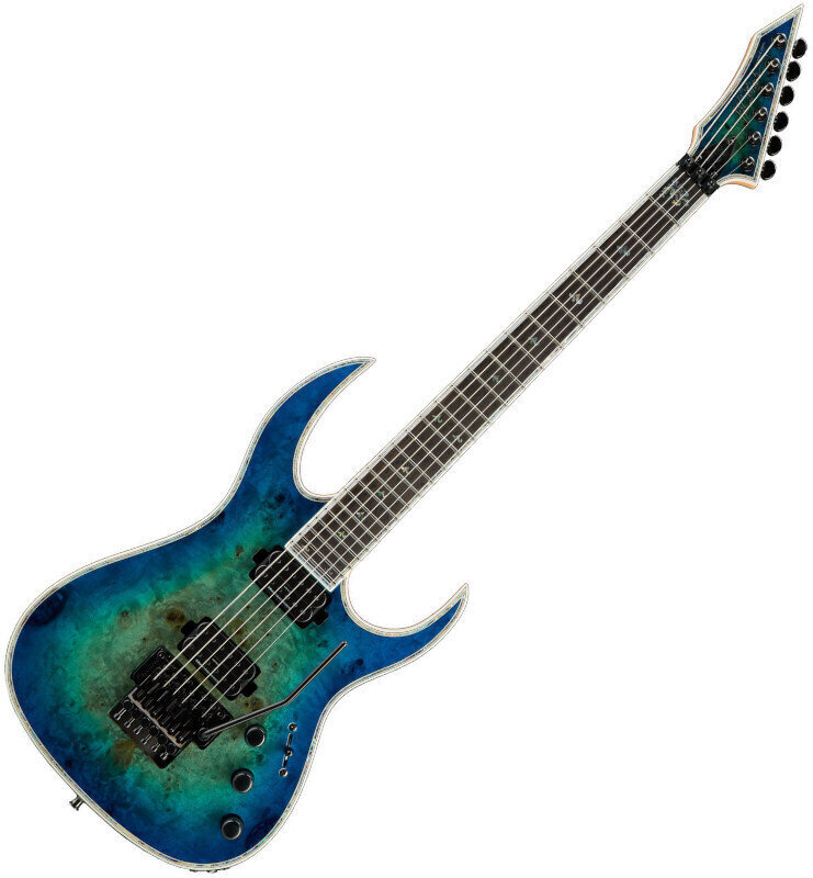 Elektrische gitaar BC RICH Shredzilla Prophecy Exotic Archtop Cyan Blue