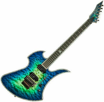 E-Gitarre BC RICH Mockingbird Extreme Exotic FR Cyan Blue - 1