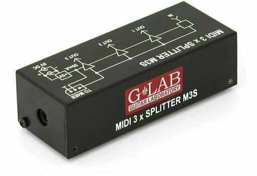 Interfaz MIDI G-Lab MIDI 3 x Splitter M3S - 1
