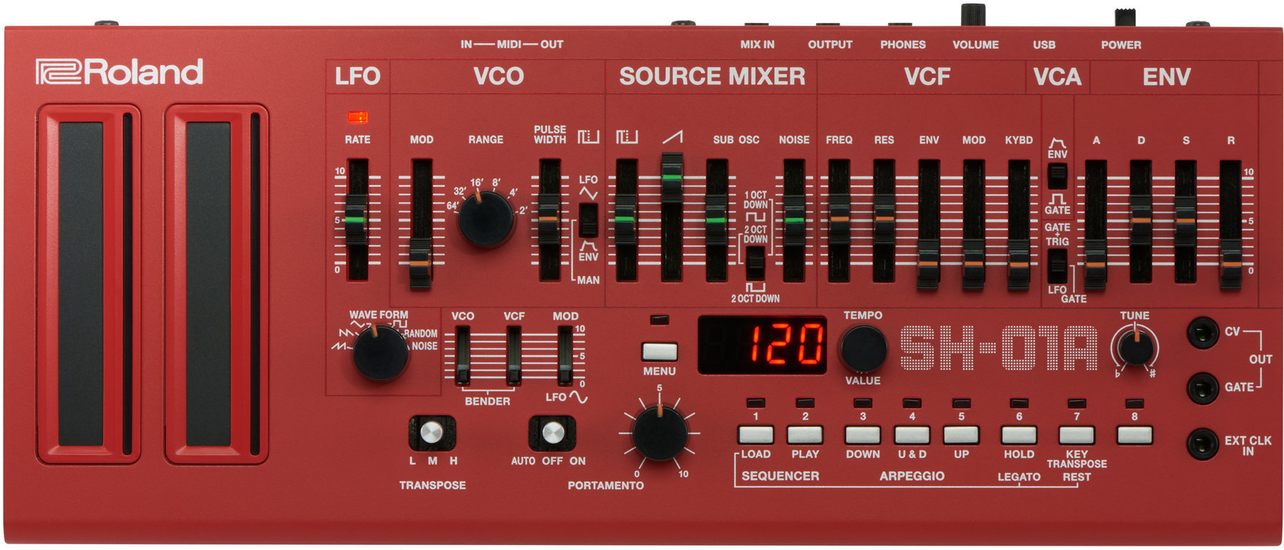 Synthesizer Roland SH-01A Red