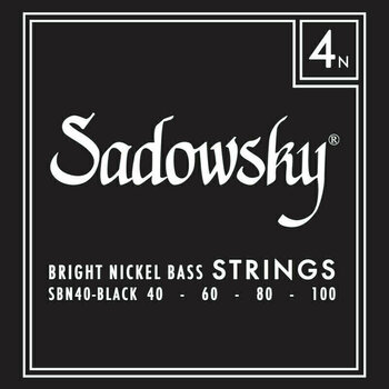 Snaren voor basgitaar Sadowsky Black Label 4 40-100 - 1