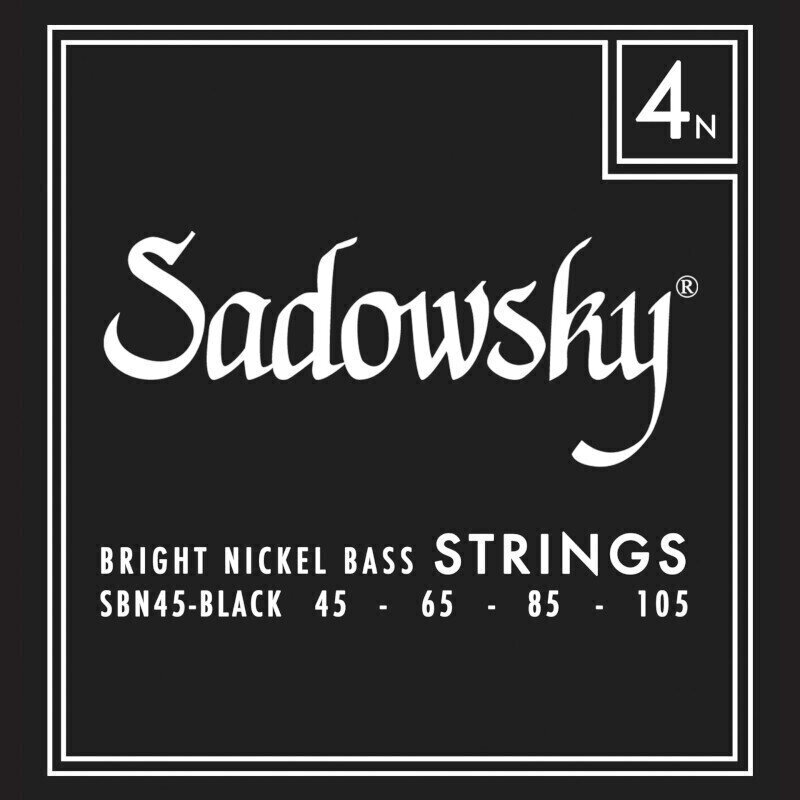 Corzi pentru chitare bas Sadowsky Black Label 4 45-105