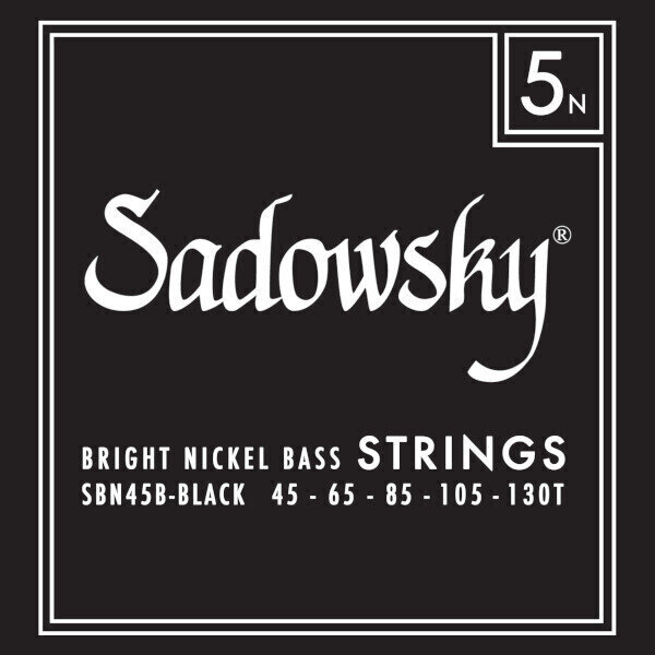 Saiten für 5-saitigen E-Bass, Saiten für 5-Saiter E-Bass Sadowsky Black Label SBN-45B