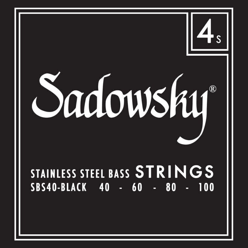 Snaren voor basgitaar Sadowsky Black Label 4 40-100