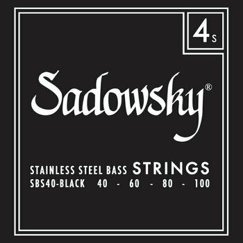 Struny do gitary basowej Sadowsky Black Label 4 40-100 - 1