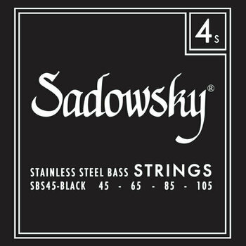 Struny do gitary basowej Sadowsky Black Label 4 45-105 - 1
