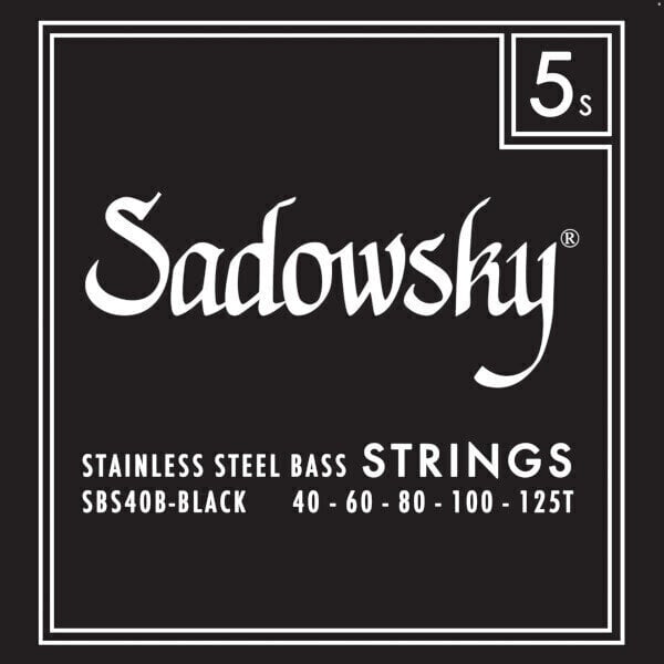 Saiten für 5-saitigen E-Bass, Saiten für 5-Saiter E-Bass Sadowsky Black Label SBS-40B