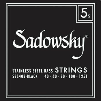 Jeux de 5 cordes basses Sadowsky Black Label SBS-40B - 1