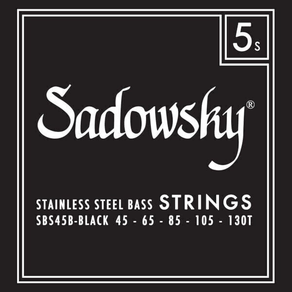 Struny pre 5-strunovú basgitaru Sadowsky Black Label SBS-45B