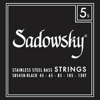 Jeux de 5 cordes basses Sadowsky Black Label SBS-45B - 1