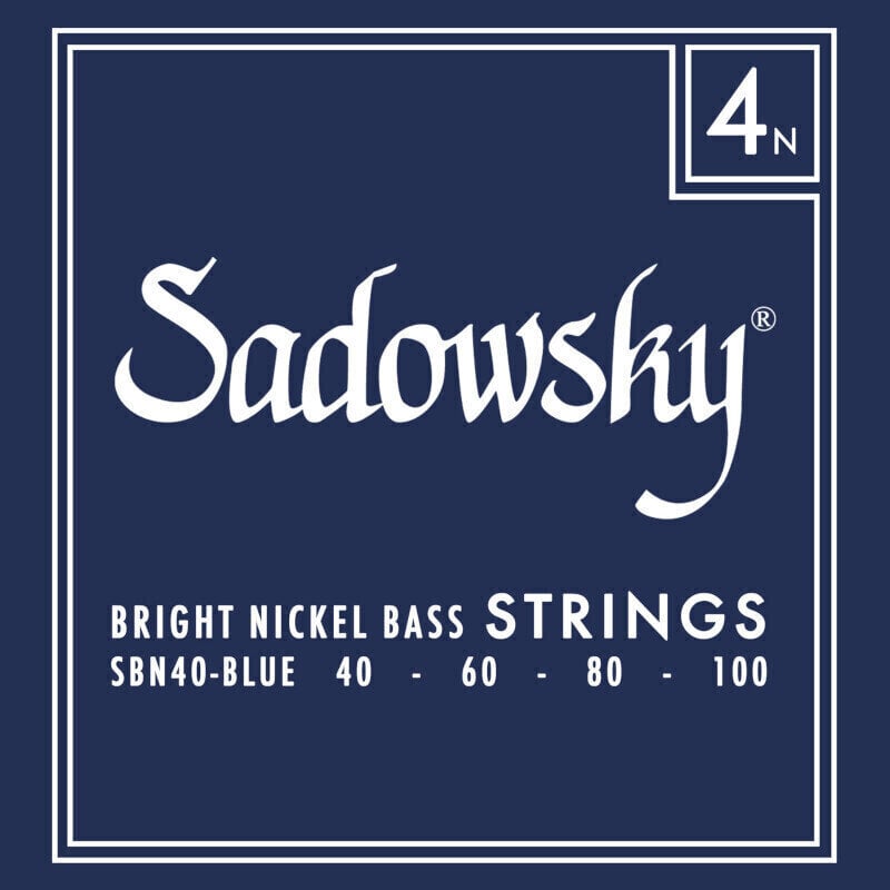 Struny do gitary basowej Sadowsky Blue Label 4 40-100