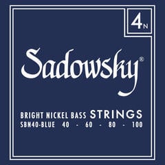 Струни для бас-гітари Sadowsky Blue Label 4 40-100 Струни для бас-гітари