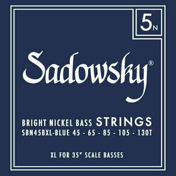 Saiten für 5-saitigen E-Bass, Saiten für 5-Saiter E-Bass Sadowsky Blue Label SBN-45BXL - 1