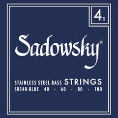 Bass guitar strings Sadowsky Blue Label 4 40-100 Bass guitar strings