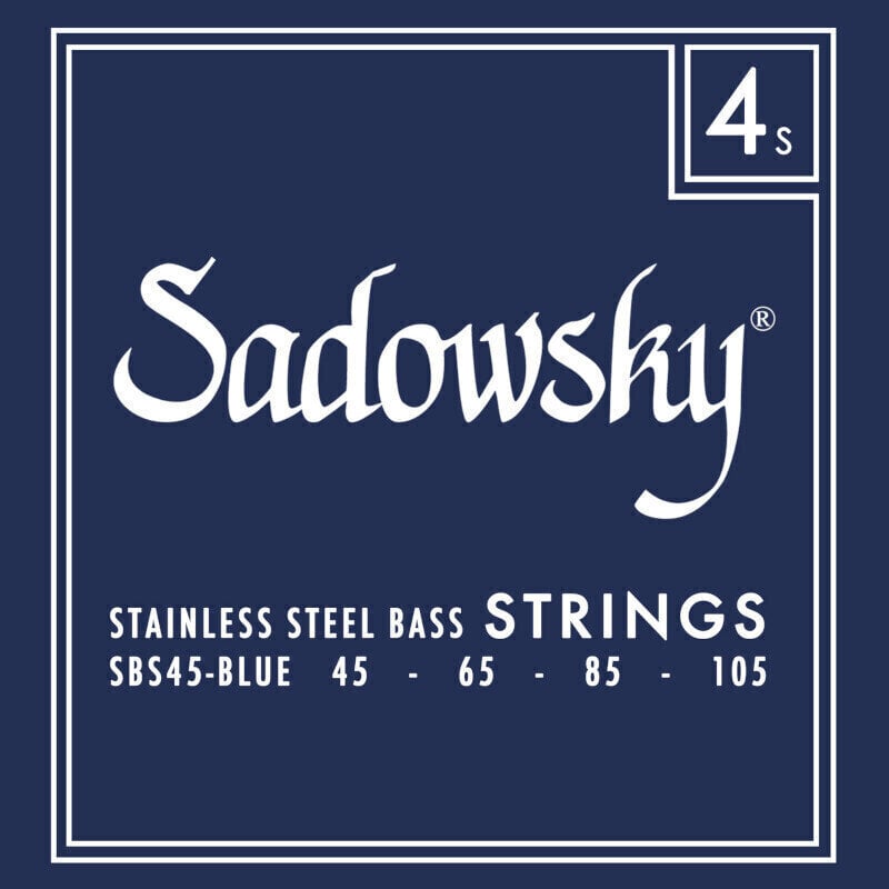 Struny do gitary basowej Sadowsky Blue Label 4 45-105