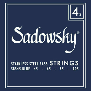 Struny do gitary basowej Sadowsky Blue Label 4 45-105 - 1