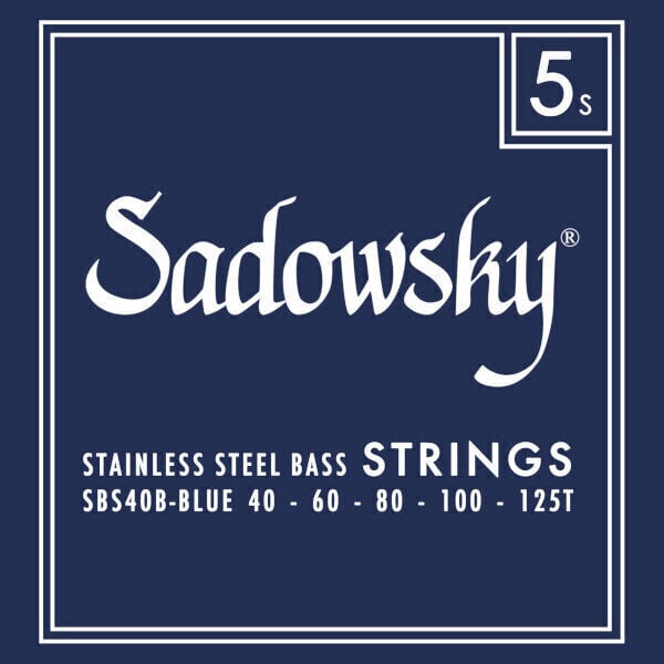 Struny pro 5-strunnou baskytaru Sadowsky Blue Label SBS-40B