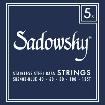 Saiten für 5-saitigen E-Bass, Saiten für 5-Saiter E-Bass Sadowsky Blue Label SBS-40B - 1