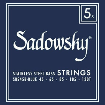 Struny do gitary basowej 5-strunowej Sadowsky Blue Label SBS-45B - 1