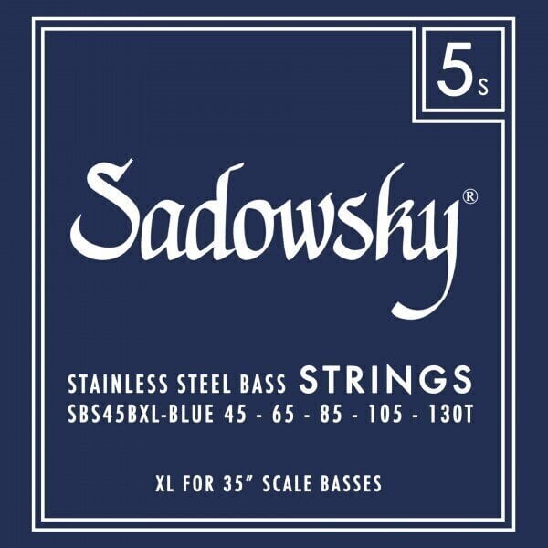 Strune za 5 strunsko bas kitaro Sadowsky Blue Label SBS-45BXL